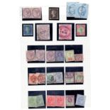 GREAT BRITAIN STAMPS : 1840 - 1980's Collection in two albums 1840 Penny Black, 1840 Two Penny Blue,