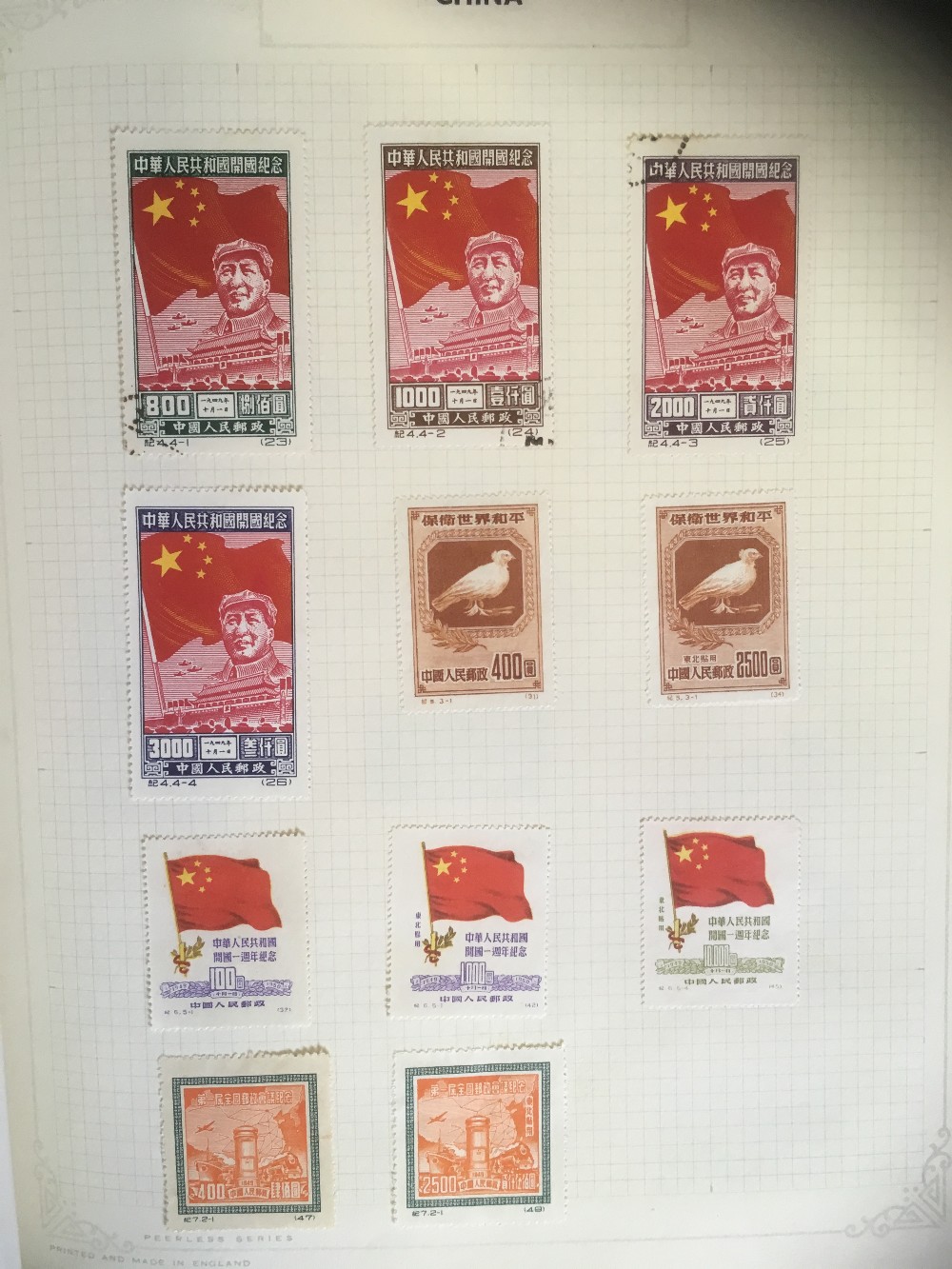 STAMPS : Three springback albums of World stamps, including a small amount of China. - Image 7 of 8