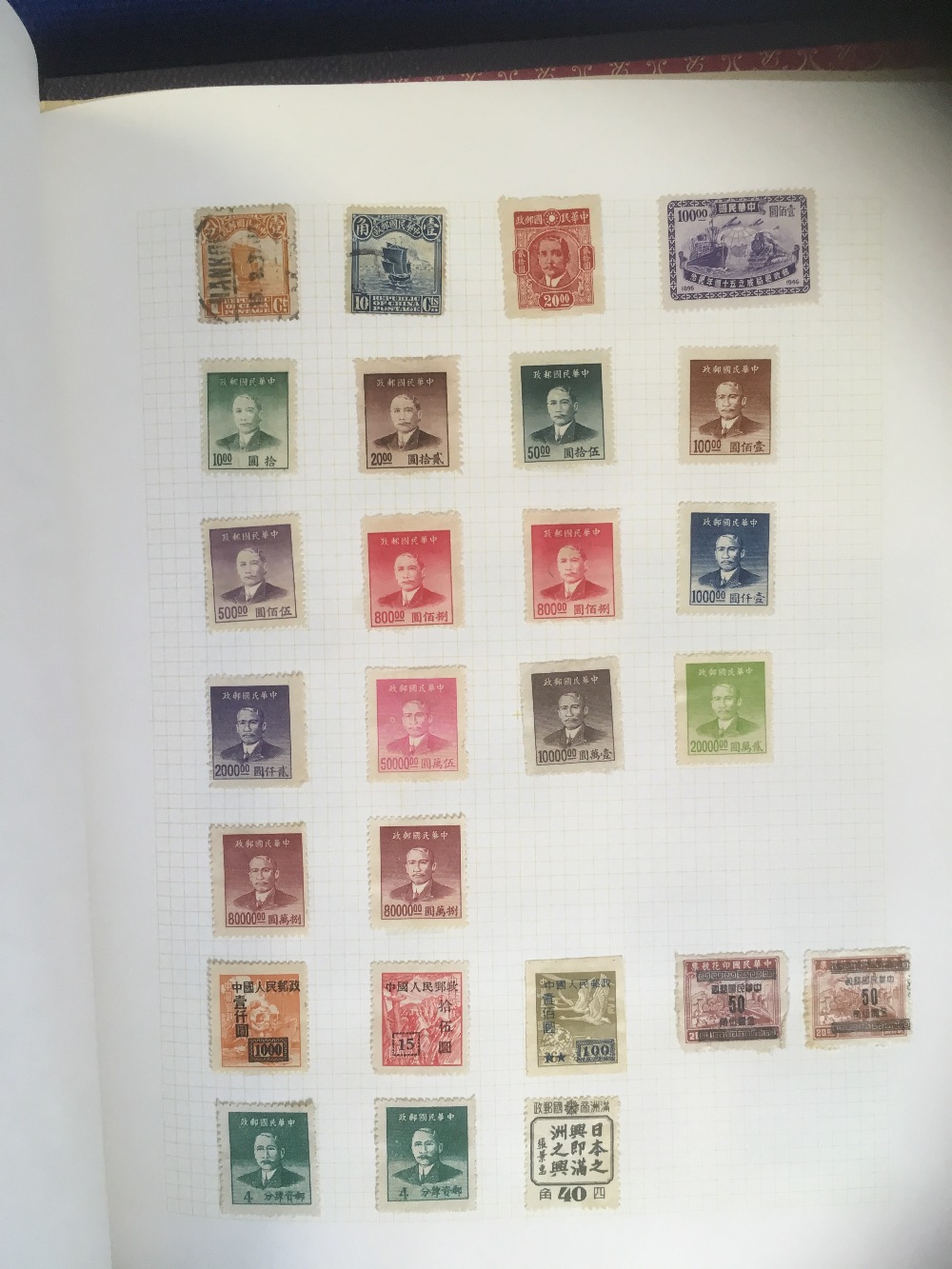 STAMPS : Three springback albums of World stamps, including a small amount of China. - Image 6 of 8