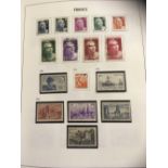 FRANCE STAMPS : Collection in Davo printed album with issues from 1849 to 1979 mint & used.