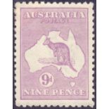 AUSTRALIA STAMPS : 1915 9d Violet Die II.