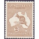 AUSTRALIA STAMPS : 1915 2/- Brown,