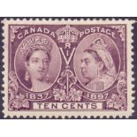 CANADA STAMPS : 1897 Jubilee 10c Purple.