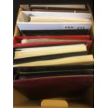 STAMPS : WORLD, box with various albums with some useful sets etc inc.