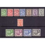 SOMALILAND STAMPS : George VI mint sets with 1938 set of 12,