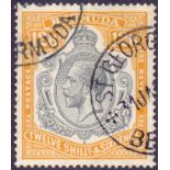 BERMUDA STAMPS : 1932 12/6 Grey and Orange.