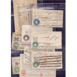 STAMPS POSTAL HISTORY : INDIA, cover album with 65 covers or postal stationery cards or envelopes,