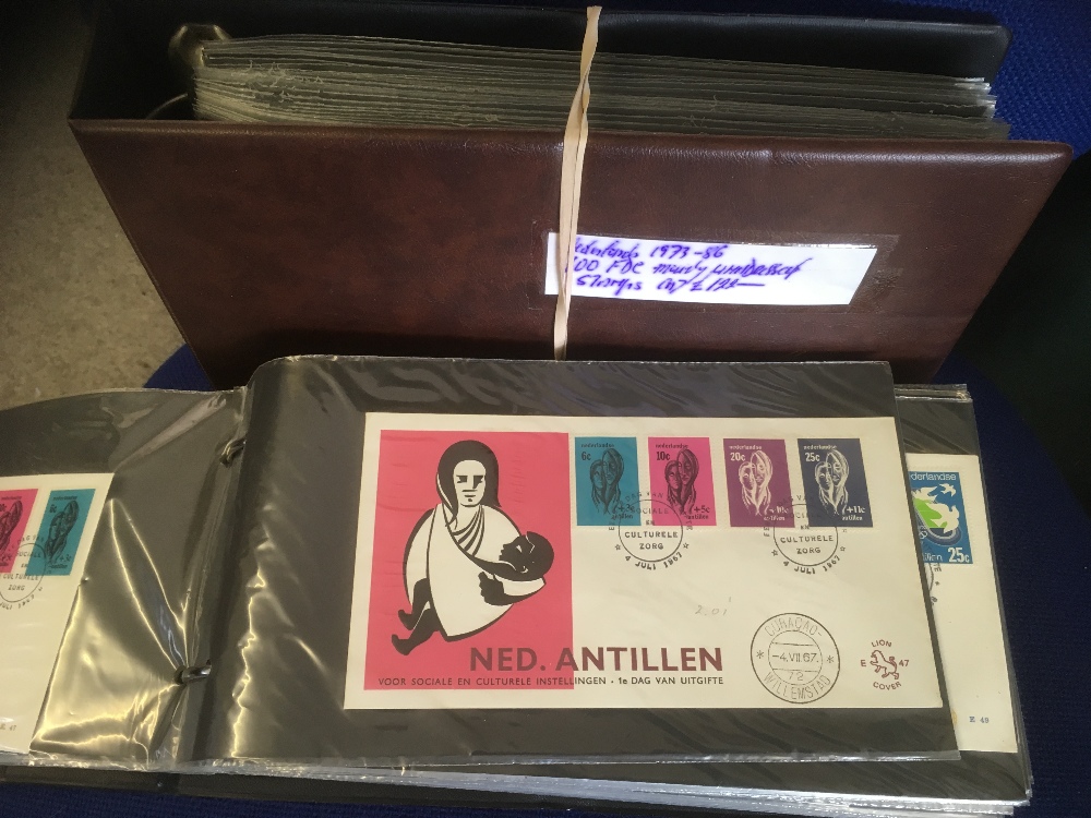 NETHERLANDS STAMPS : 1962-85 first day covers in two binders including minisheets, Charities etc.