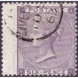 GREAT BRITAIN STAMPS : 1862 Six Pence Lilac, superb used,
