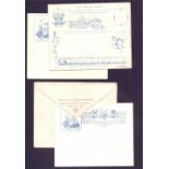 GREAT BRITAIN POSTAL HISTORY : 1890 Jubilee Harry Furness envelope and insert card in fine