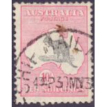 AUSTRALIA STAMPS : 1932 10/- Grey and Pink good used example SG 136