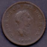 COINS : 1806 Britannia Penny in fine condition