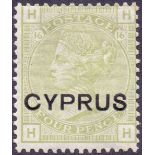 CYPRUS STAMPS : 1880 4d Sage Green ,