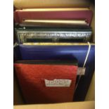 STAMPS : Glory box of albums and stock books including Hungary, Vatican, Canada, France and Nevis.