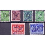 WEST GERMANY STAMPS : 1948 local district overprints 5pf to 50pf,