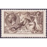 GREAT BRITAIN STAMPS : GV 1913 2/6 Deep Sepia Brown.