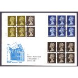 FIRST DAY COVERS : 1968 10/- Scott booklet illustrated first day cover 6 x5d, 6 x 4d,