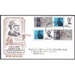 FIRST DAY COVERS : 1965 Lister both Phos and Non Phos on same illustrated first day cover,