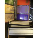 STAMPS : WORLD, box with four albums of Royalty stamps & covers inc 1977 Silver Jubilee,