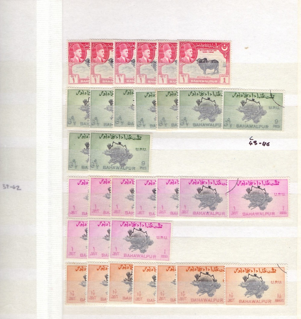 PAKISTAN STAMPS : Bahawalpur accumulation in small stock book, mainly unmounted mint , - Image 2 of 2