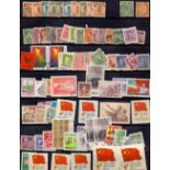 CHINA STAMPS : Mint and used accumulation in binder and on pages including a few early issues