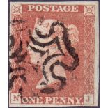 GREAT BRITAIN STAMPS : 1841 Plate 1b (NJ).