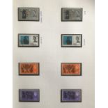 GREAT BRITAIN STAMPS : 1960-70 used commems in blue album including some phosphors STC £394