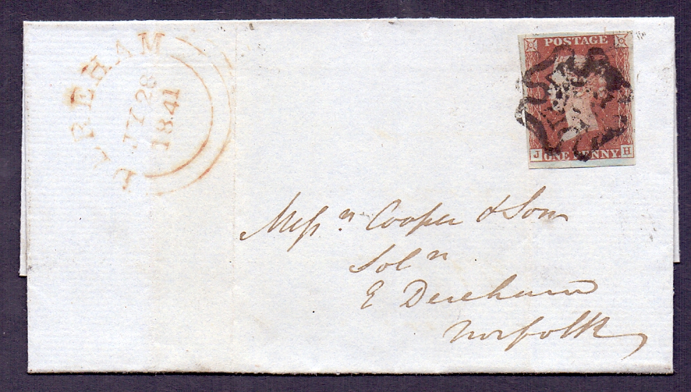 Great Britain Postal History , 1841 wrapper from Fakenham to East Dereham. - Image 5 of 5