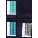 Great Britain Stamps : 64p, 65p and 75p Cylinder blocks of 6 ,