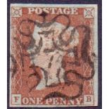 1841 !d Red (SA) plate 30 superb used,