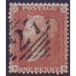 1855 1d Red C3 plate 4 (EK) very fine used