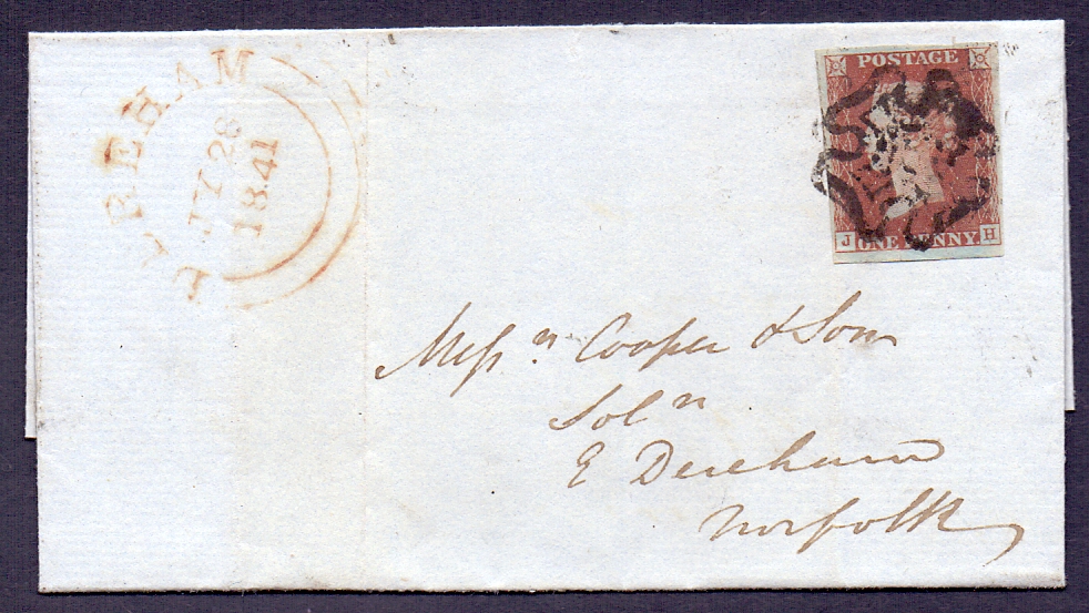 Great Britain Postal History , 1841 wrapper from Fakenham to East Dereham. - Image 2 of 5