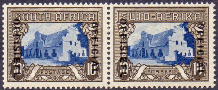 SOUTH AFRICA STAMPS : 1940 10/- Official mounted mint pair SG O29 Cat £500