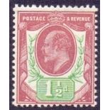 Great Britain Stamps : Edward VII 1911 1 1/2d Reddish Purple and Bright Green lightly mounted mint