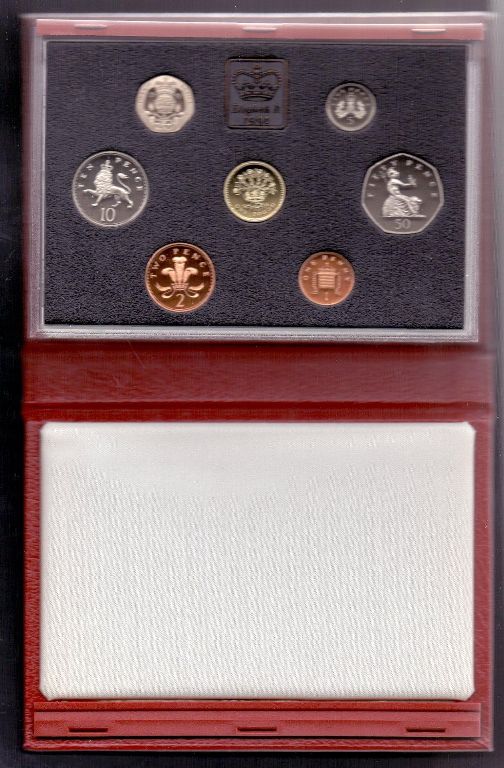 1991 Royal Mint proof set of coinage