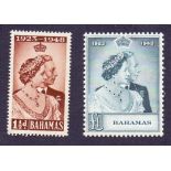 Bahamas Stamps : 1948 Royal Silver Wedding unmounted mint SG 194-195