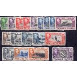 FALKLANDS STAMPS : 1938 set of 18 mounted mint to £1 SG 146-63 Cat £475