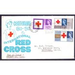 First Day Cover, 1963 Red Cross non phos set on typed addressed illustrated cover,