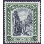 Bahamas Stamps : 1903 3/- Black and Green,