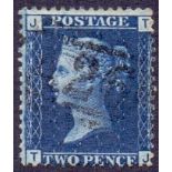 Great Britain Stamps : QV 2d Blue 1858 plate 13 used in Gibraltar SG 47