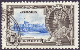 STAMPS : 1935 Jamaica Silver Jubilee 1/2