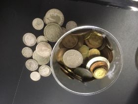 COINS : Small plastic tub of old Great B