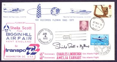 STAMPS : AIRMAIL POSTAL HISTORY : 1972 i