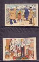 POSTCARDS : Numbered set of twenty comic