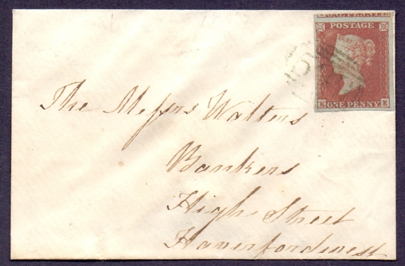 GREAT BRITAIN POSTAL HISTORY : 1852 smal