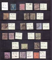 GREAT BRITAIN STAMPS : Stock page of ear