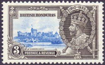 STAMPS: 1935 British Honduras 3c Jubilee