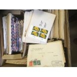 STAMPS POSTAL HISTORY : GERMANY, box with hundreds of covers, postcards, FDCs, postal stationery,