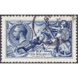 GREAT BRITAIN STAMPS : 1913 10/- Indigo Blue, very fine used,