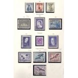 AUSTRIA STAMPS : 1950-53 mainly used plus a few mint on 3 album pages,